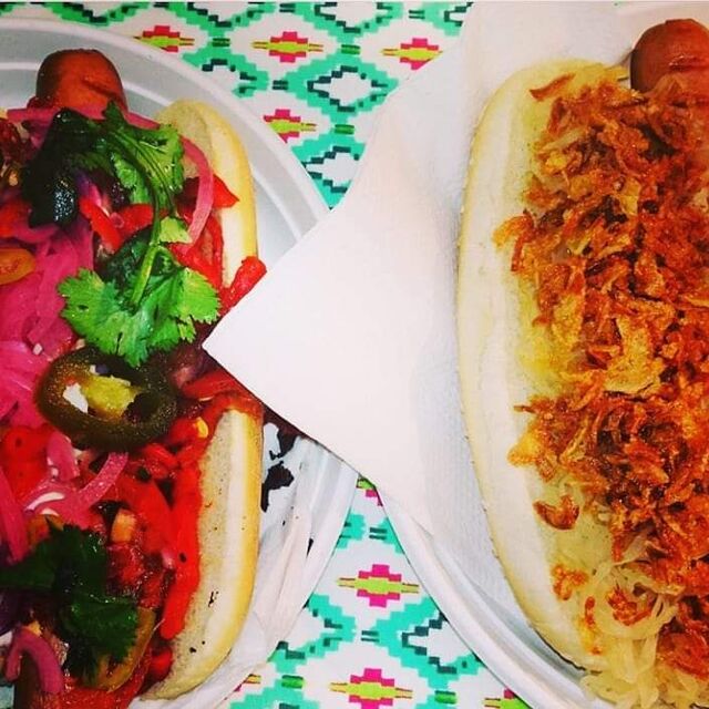 Onze gepimpte hot dogs kunnen naar smaak belegd worden