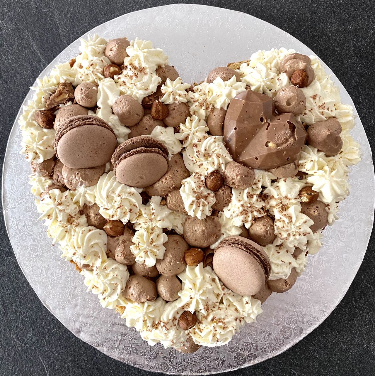 Heart cake chocolat/vanille