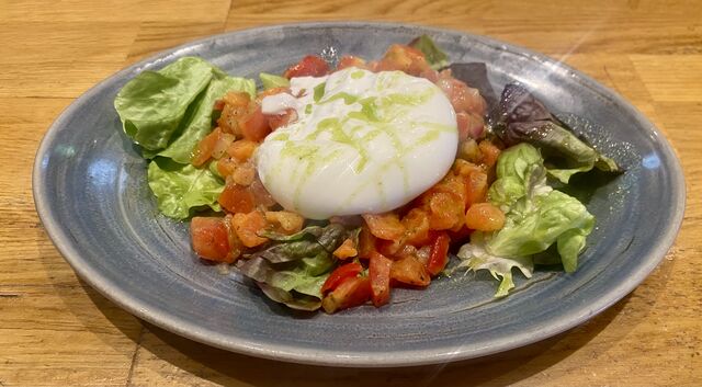 Salade de tomates et burratina 
