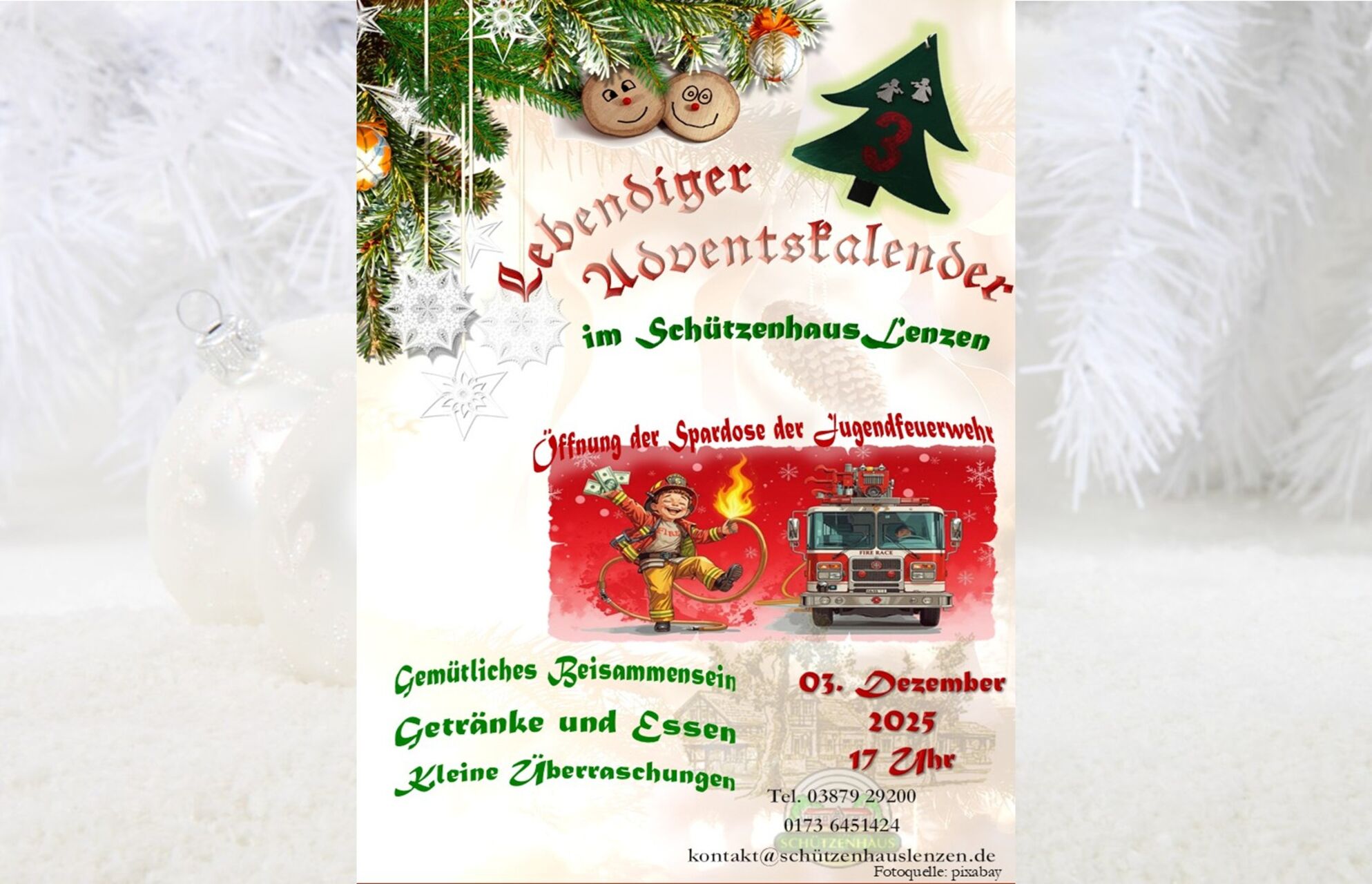 03.12.2025, 17 Uhr - Adventstürchen lebendiger Adventskalender