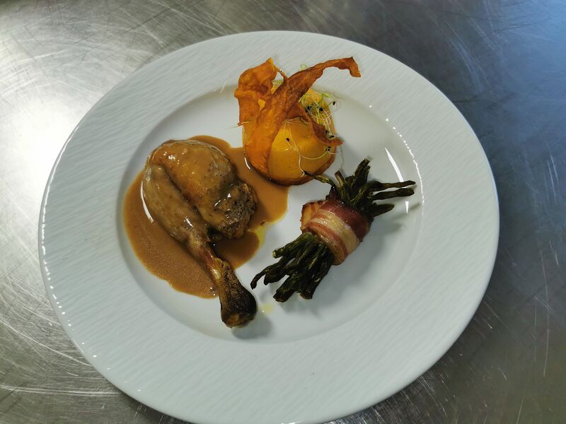 cuisse de pintade farci au foie gras 