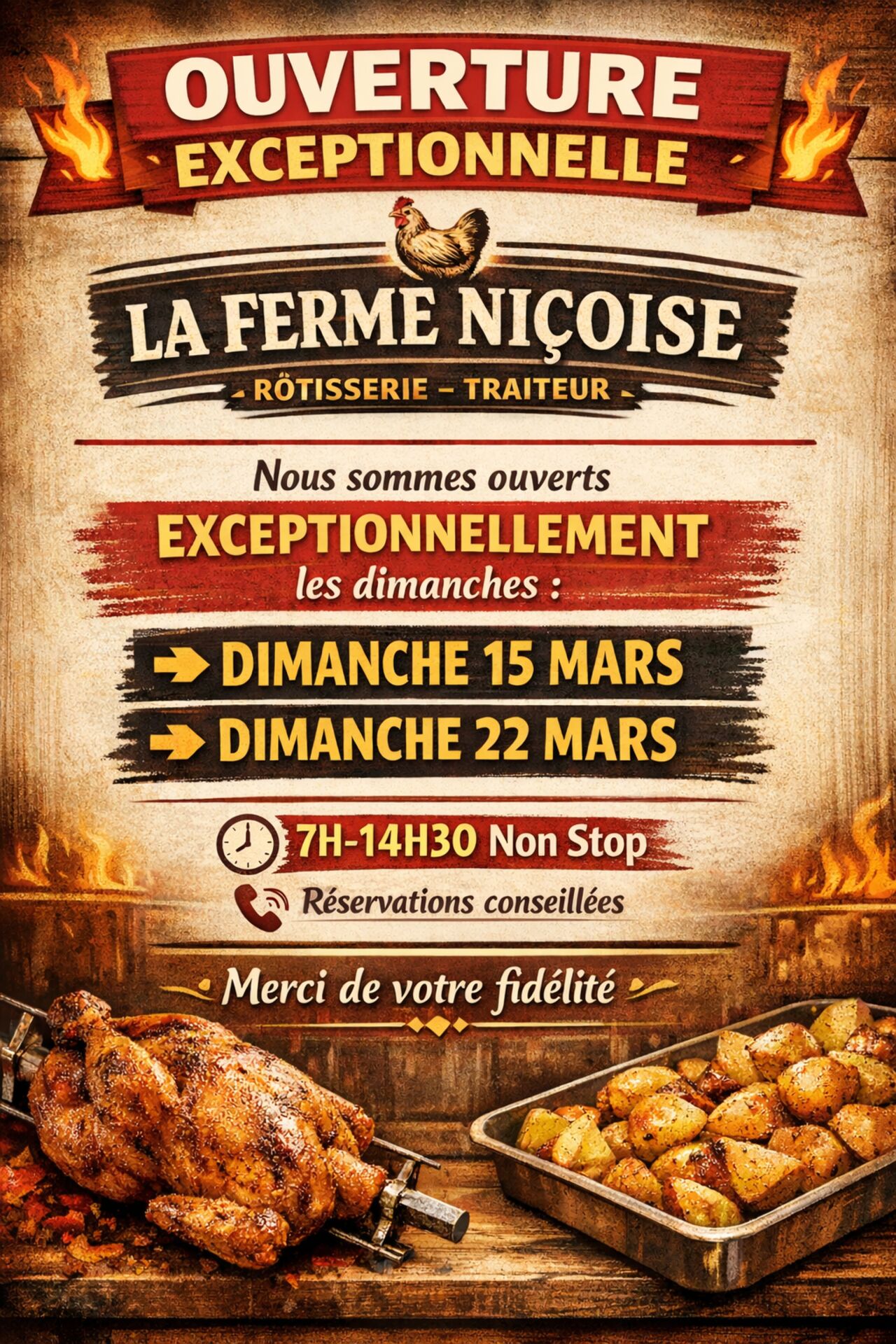 ⚠️ OUVERTURE EXCEPTIONNELLE ⚠️