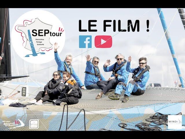 Septour 2020 avec Thibaut Vauchel Camus et son équipe du défi voile Solidaires En Peloton, marque sportive de la Fondation Arsep