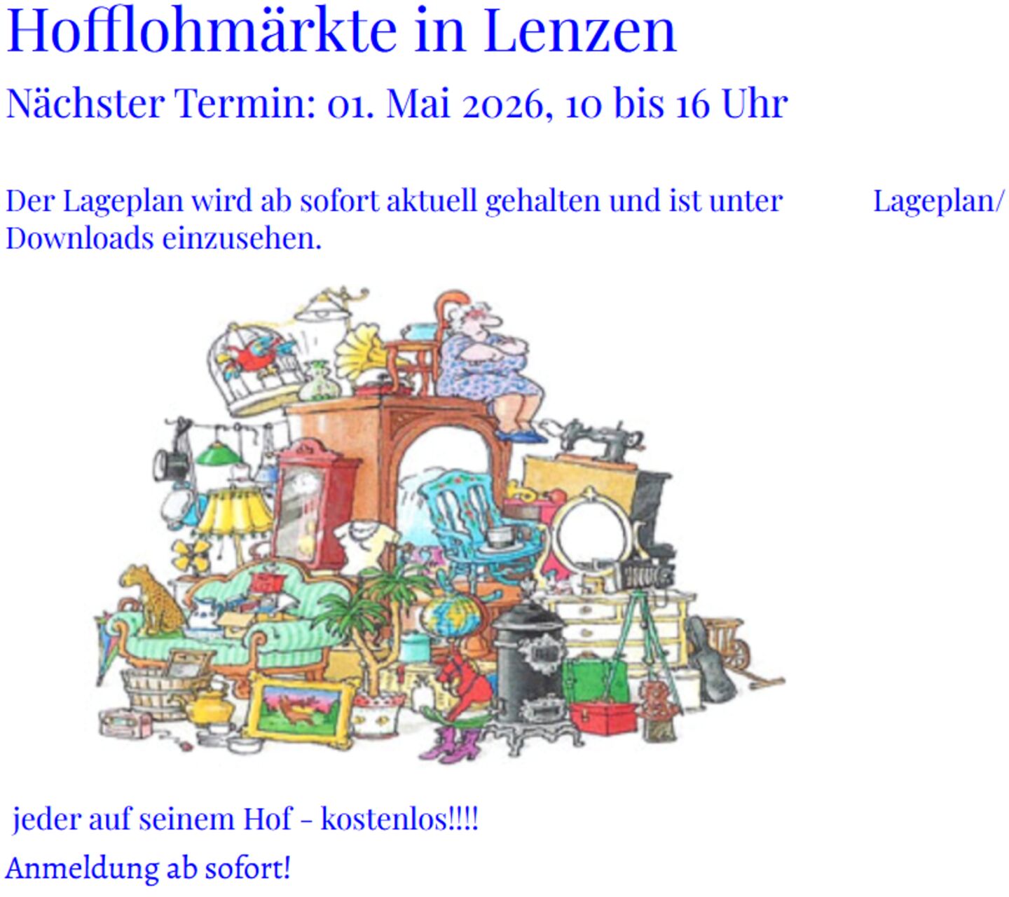 01.05.2026 - Hofflohmarkt in Lenzen