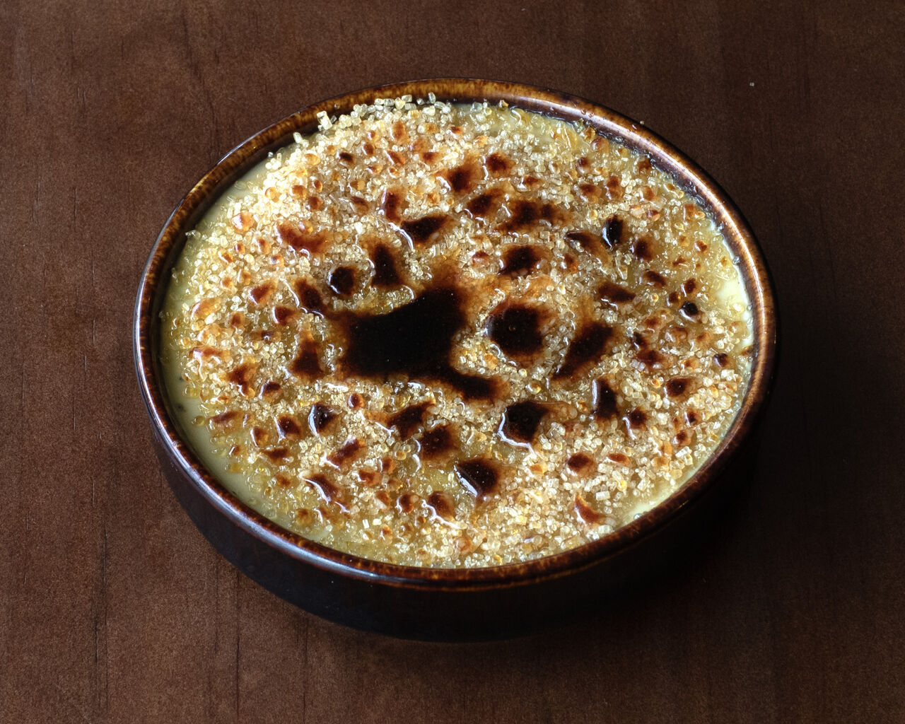 Crème brulée thé matcha