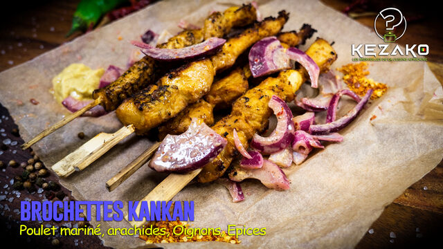Brocchettes Kankan Poulet