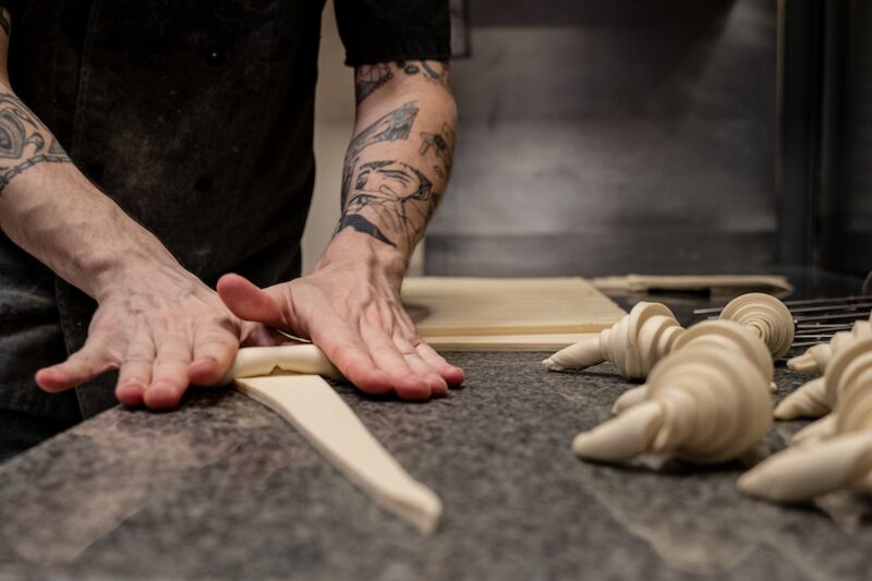 Fabrication d'un croissant