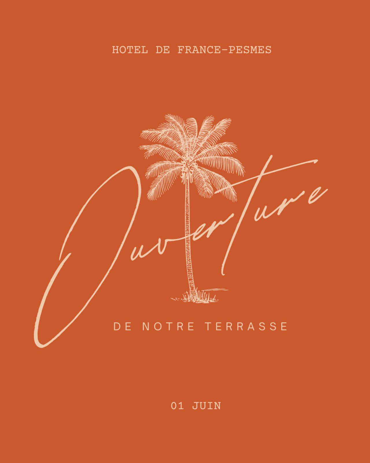 Ouverture de notre Terrasse