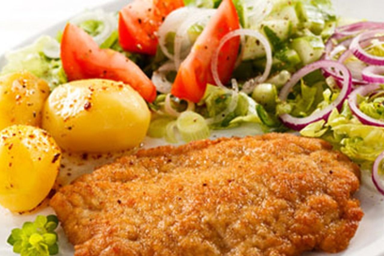 Schabowy z młodymi ziemniaczkami