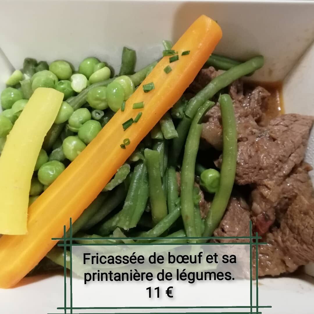 Plat du 03 juillet 2021
Fricassée de bœuf et sa printanière de légumes 