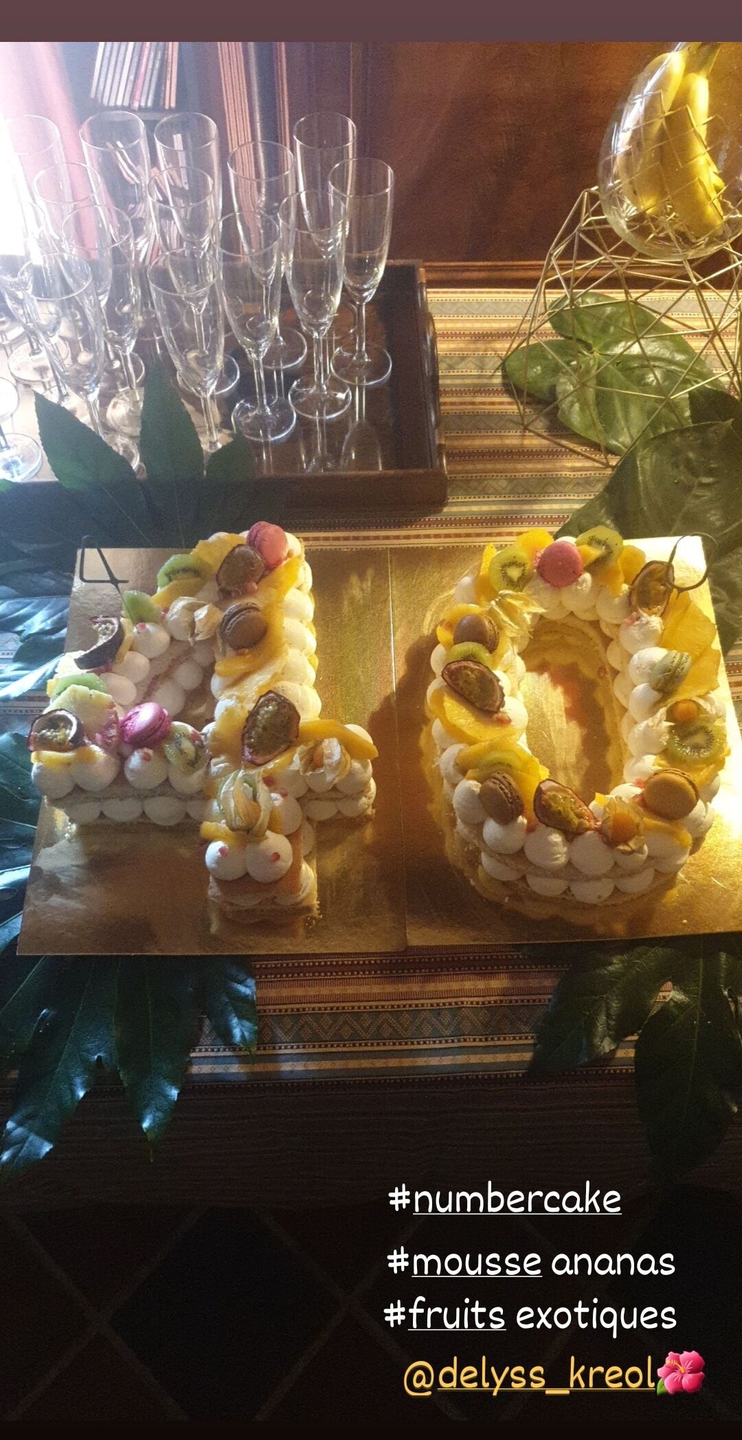 NUMBER CAKE DELYSS sur commande