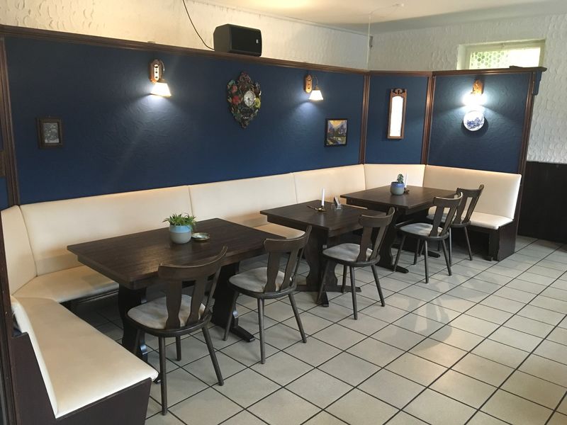 Unsere gemütliche Sitzecke im Gastraum