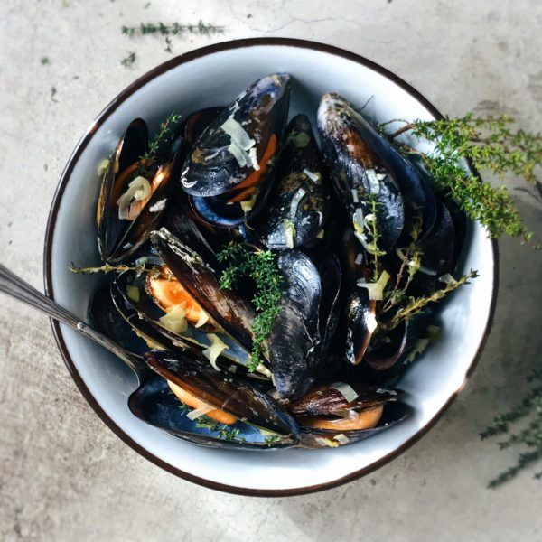 mejillones al vapor