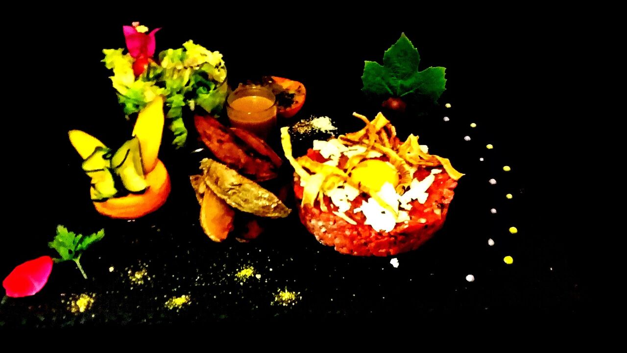 tartare de boeuf au pesto