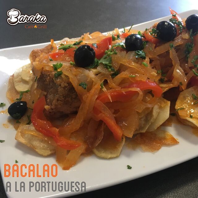 Bacalao a la portuguesa, un plato especial fuera de nuestra carta.