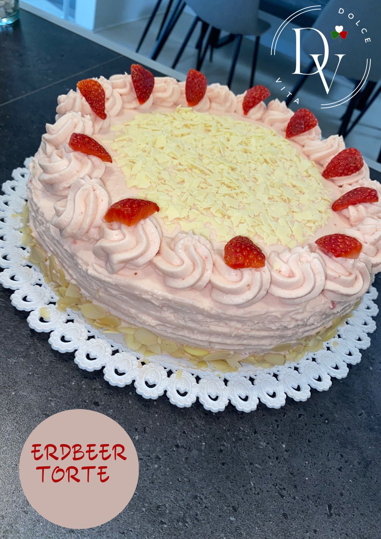 Erdbeere-Sahne Torte