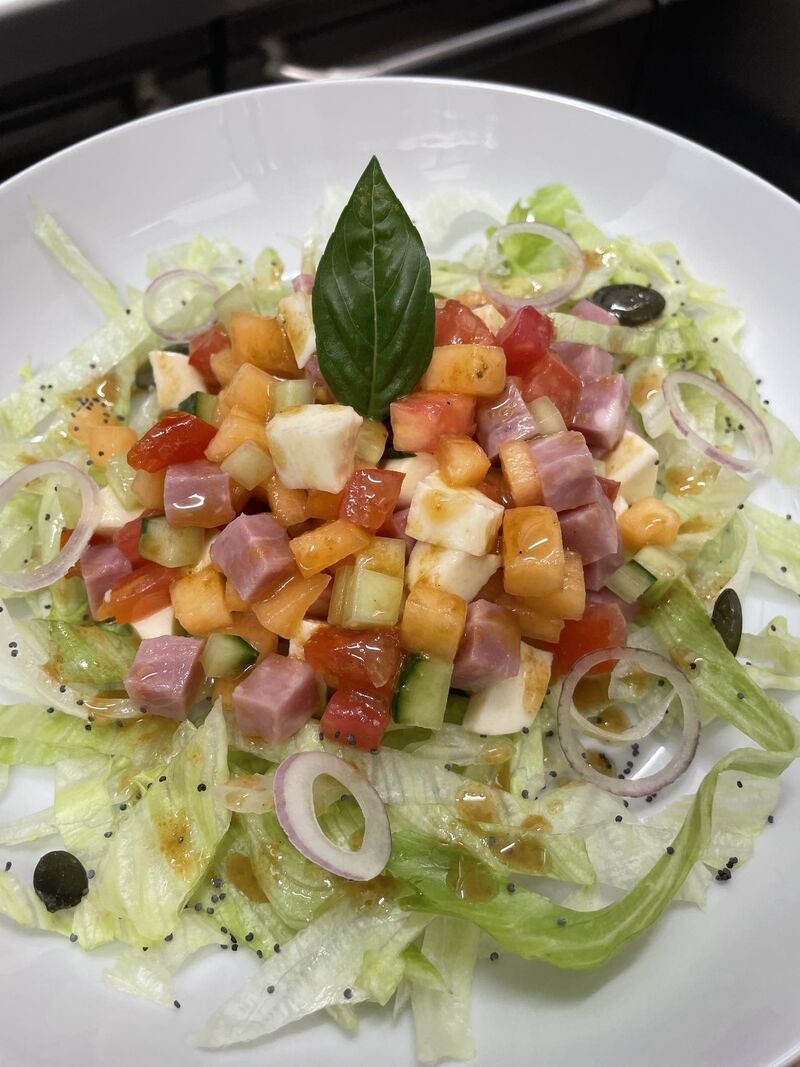 Salade caprese royale 