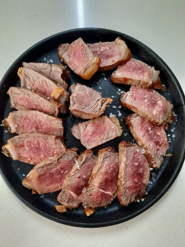 Entrecote de vaca seleccionada