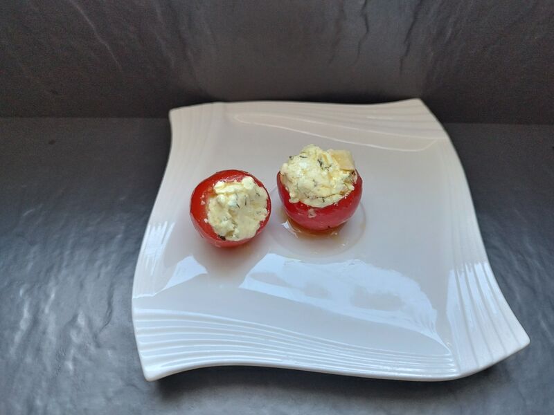 gefüllte Tomaten mit Frischkäse