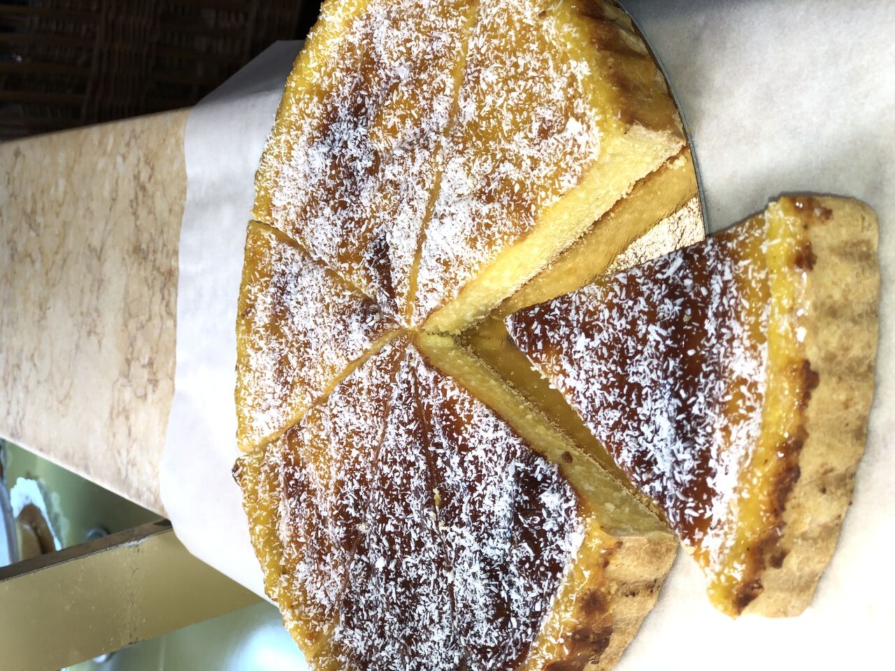 Tarte à la noix de coco.?