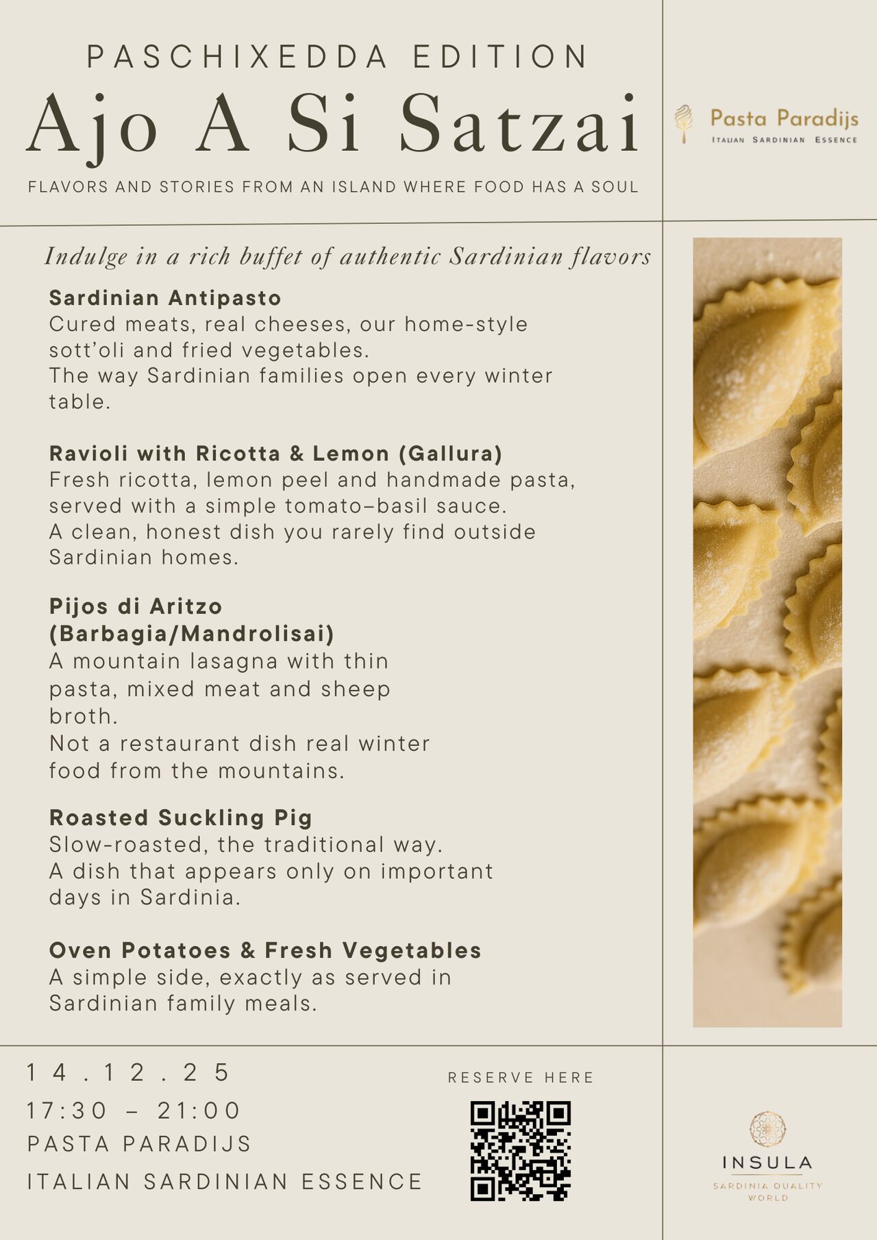 Ajò a si satzai-Paschixedda Edition