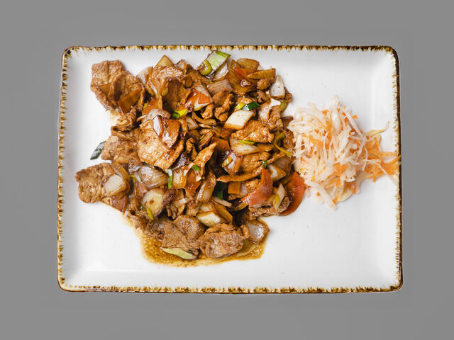 37 Vepřové s cibulí s rýží