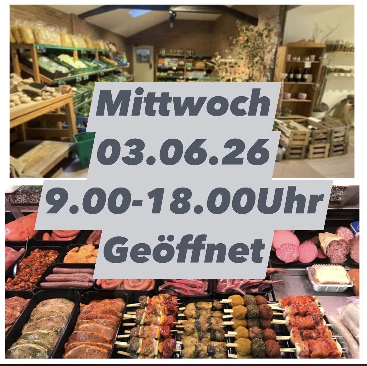 Mittwoch vor Fronleichnam geöffnet
