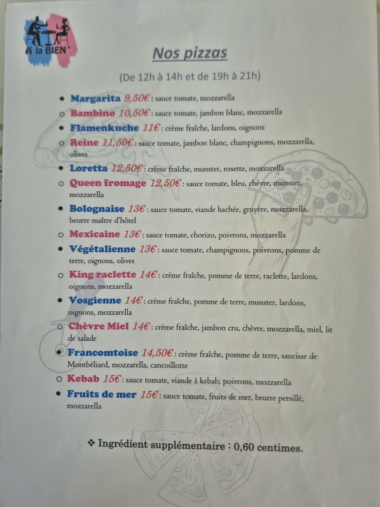 pizzas