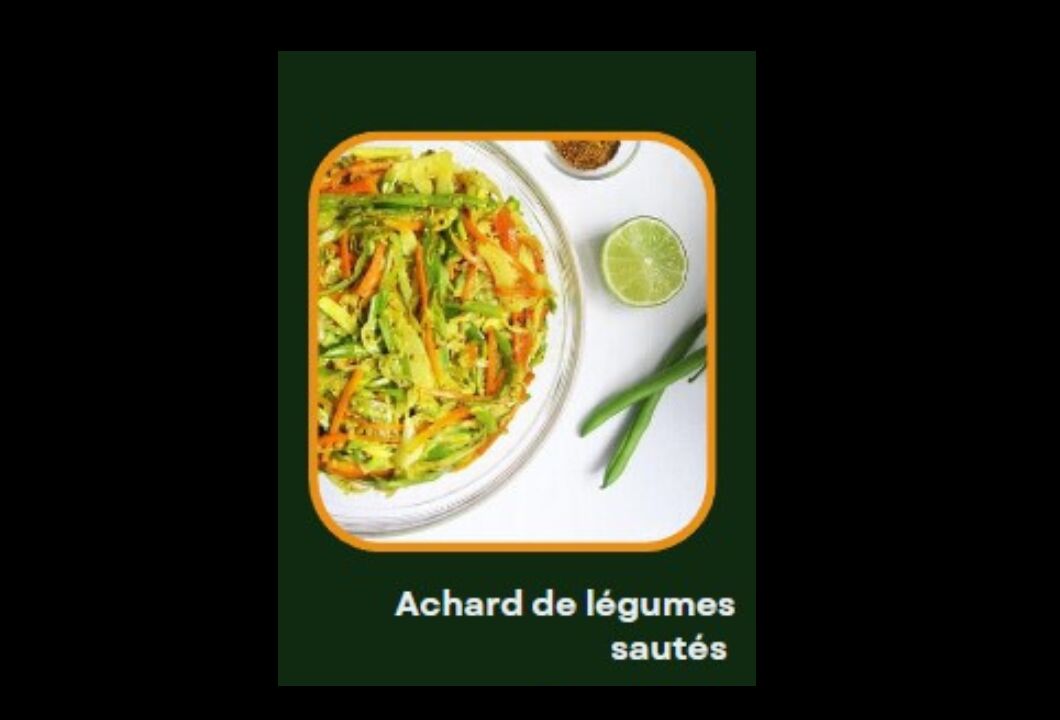 Achard de légumes sautés