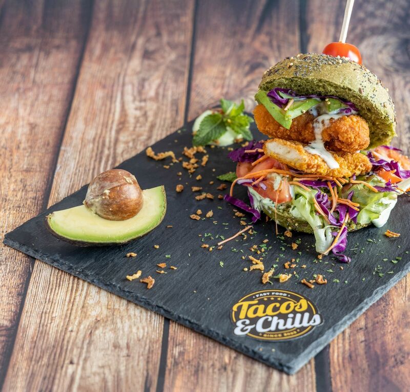 Double chiken burger 