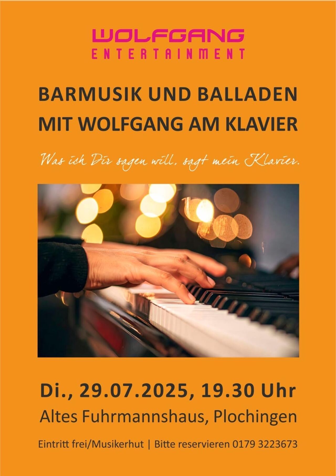 Barmusik und Balladen mit Wolfgang