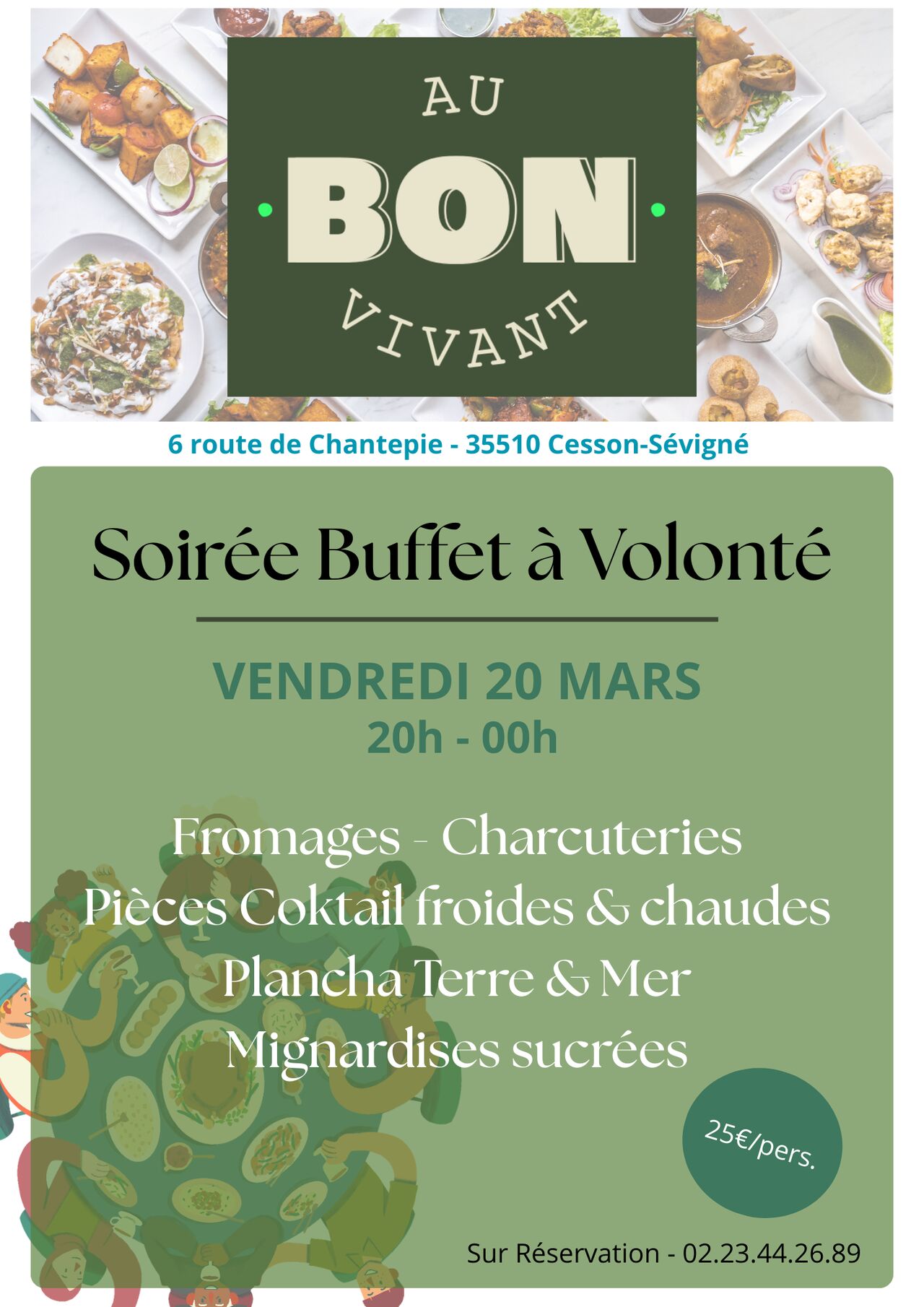 Soirée Buffet à Volonté !
