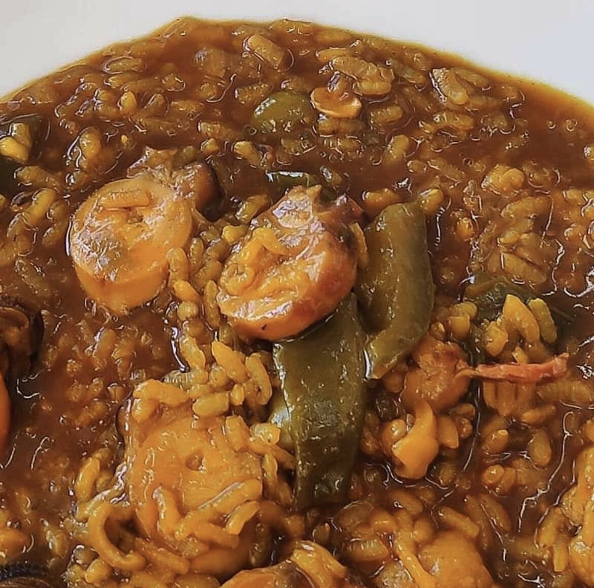 Arroz con pulpo y verdura meloso