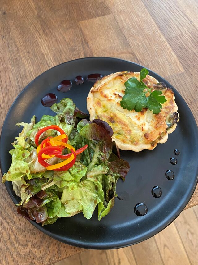 Tarte poireaux et chèvre 