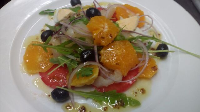 Ensalada de naranja y bacalao