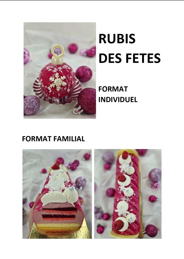 Bûche RUBIS DES FETES
