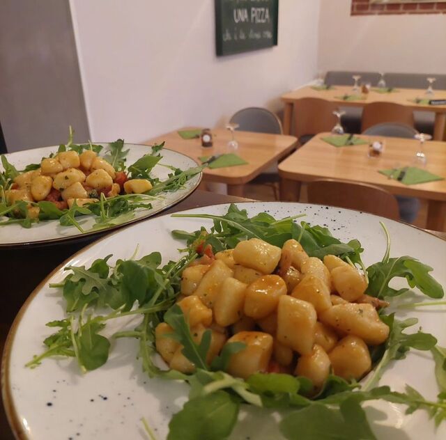 Gnocchi fatti in casa con Mazzancolle e Rucola