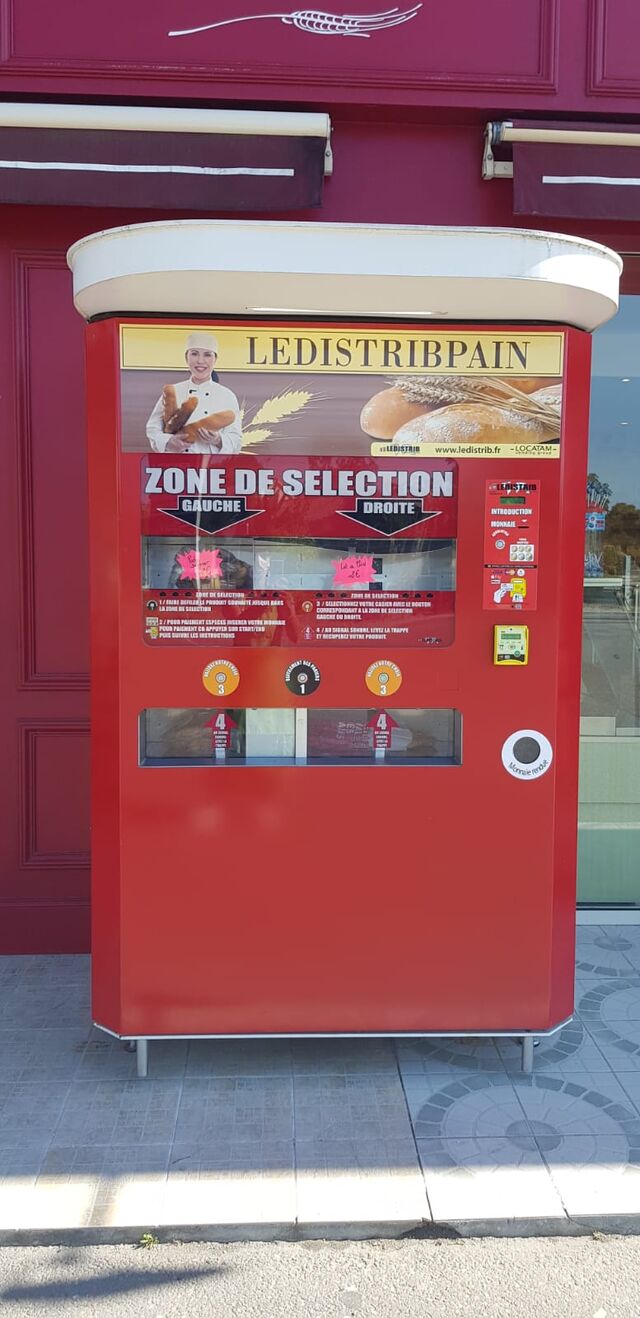 Distributeur de pain frais, disponible 24H/24