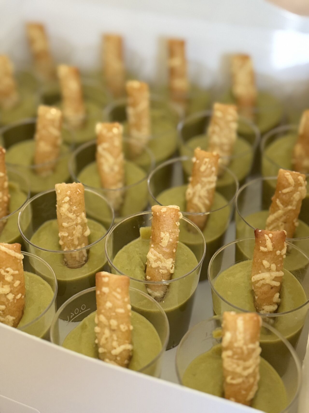 Velouté petits pois curry