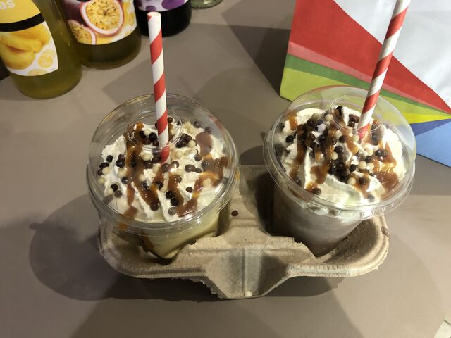 Milkshake vanille ou chocolat.