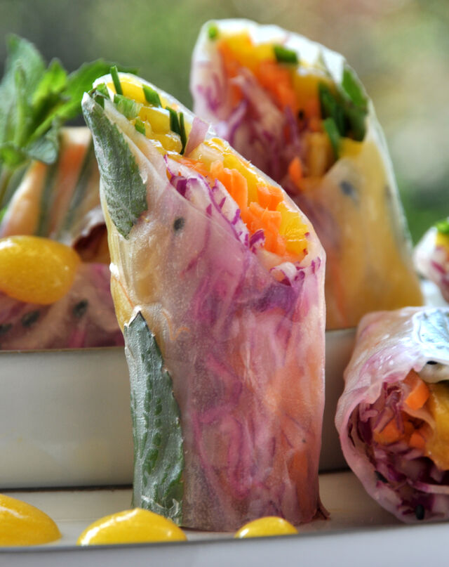 Des rouleaux printaniers... la fraîcheur des légumes est là...