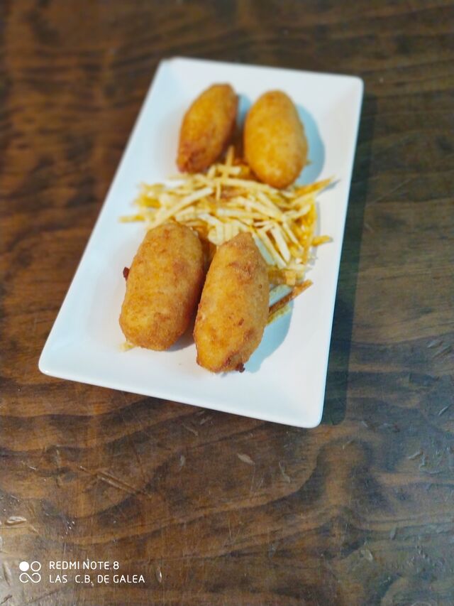 Croquetas caseras de Pechuga de Pollo (sin lactosa)