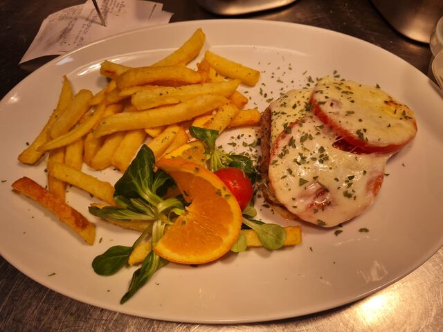 Schweinerückensteak überbacken