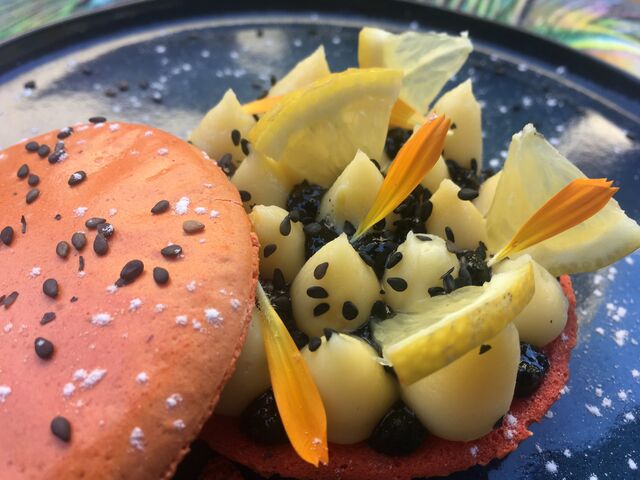 Macaron Citron/Sésame Noir