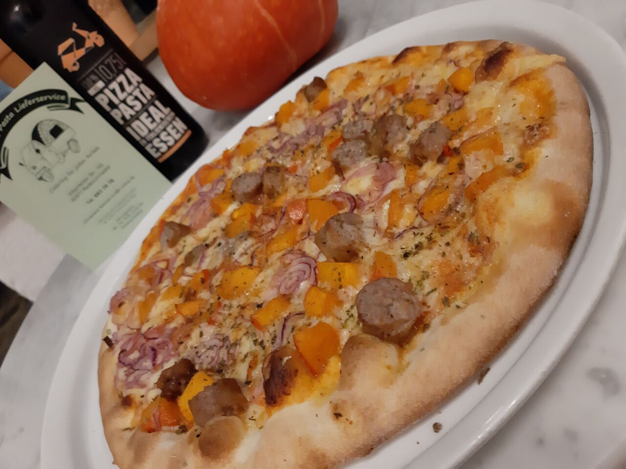 Kürbis und Salsiccia