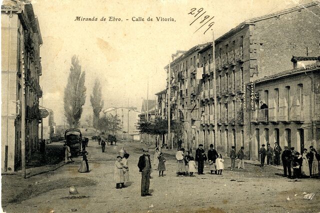 Postal Calle de Vitoria - Miranda de Ebro