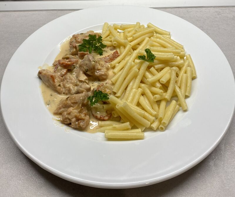 Sauté de veau et macaronis