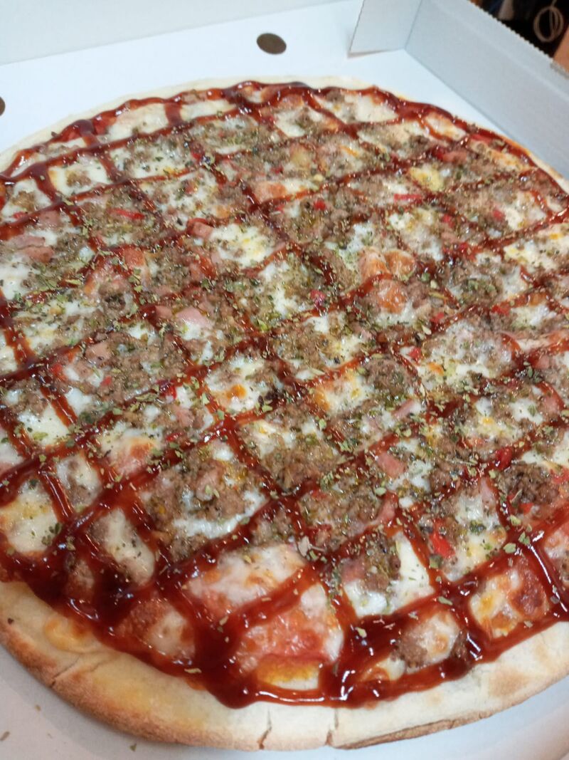 Barbacoa - Tomate, salsa barbacoa, mozzarella, carne