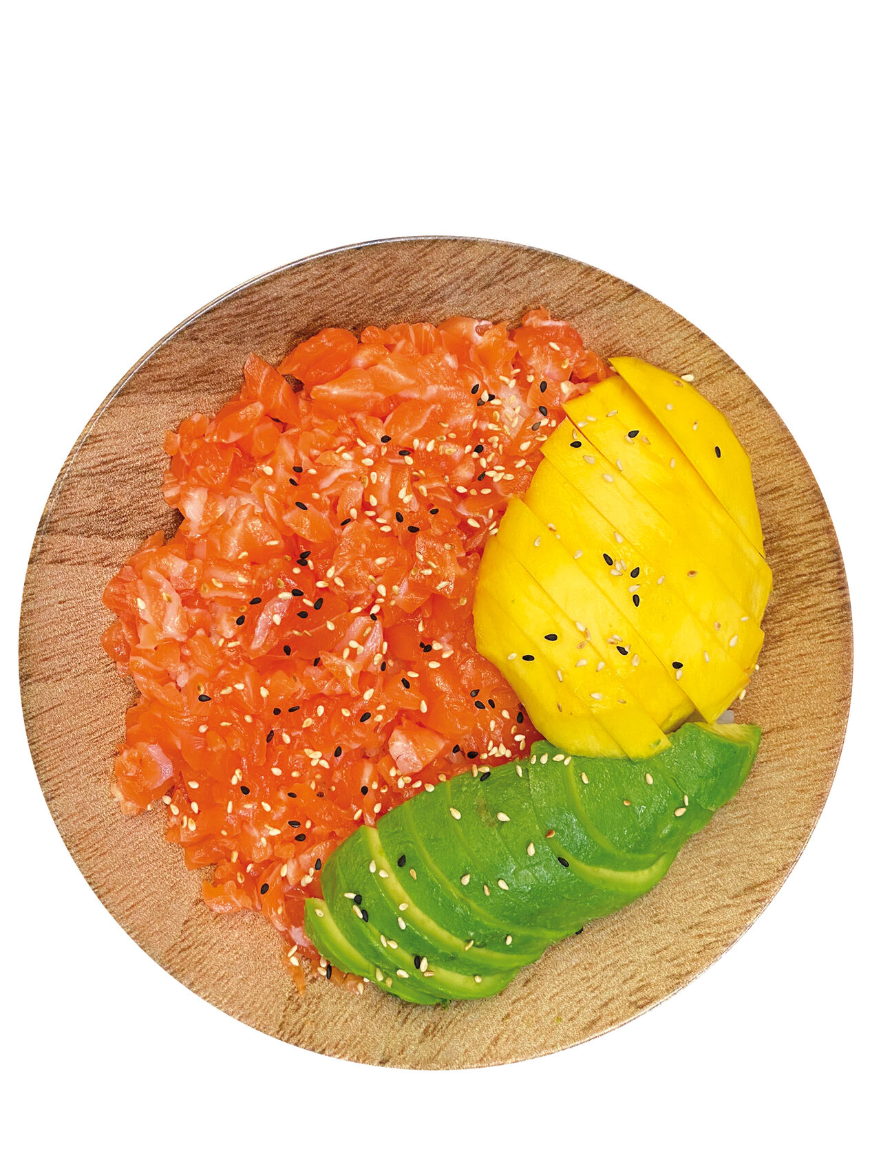 Tartare saumon avocat mangue 