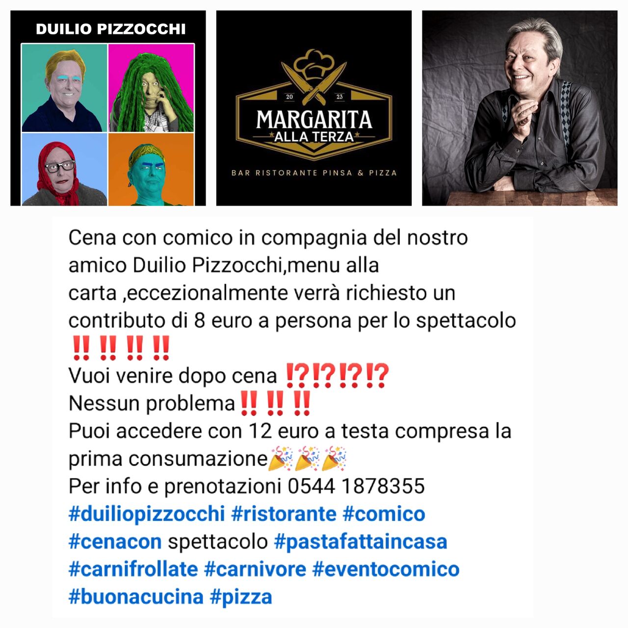 Serata comico con duilio pizzocchi